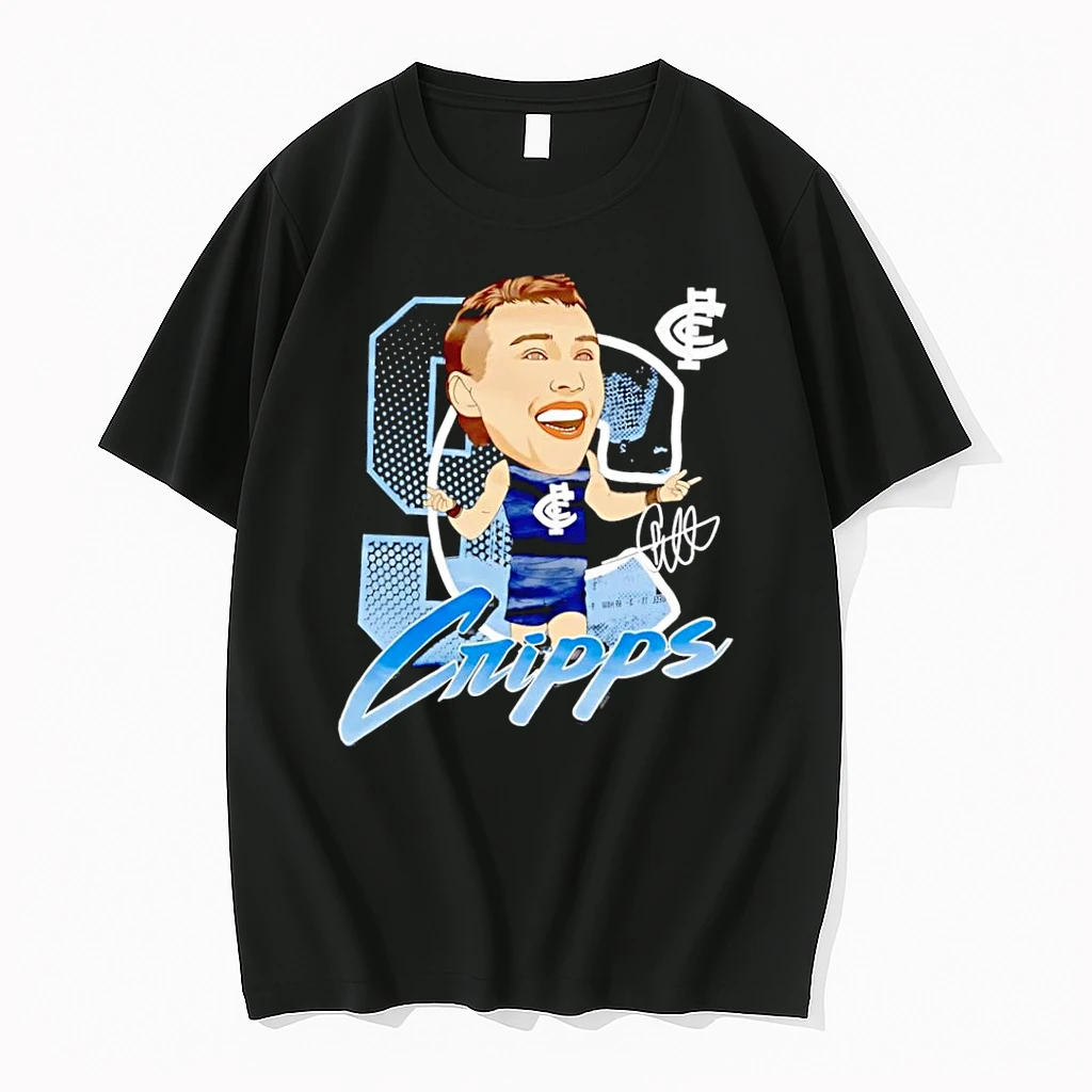 Officials Carlton Fc Legend Patrick Cripps Caricature Graphic Black Premium T Shirt Sweatshirt Hoodie