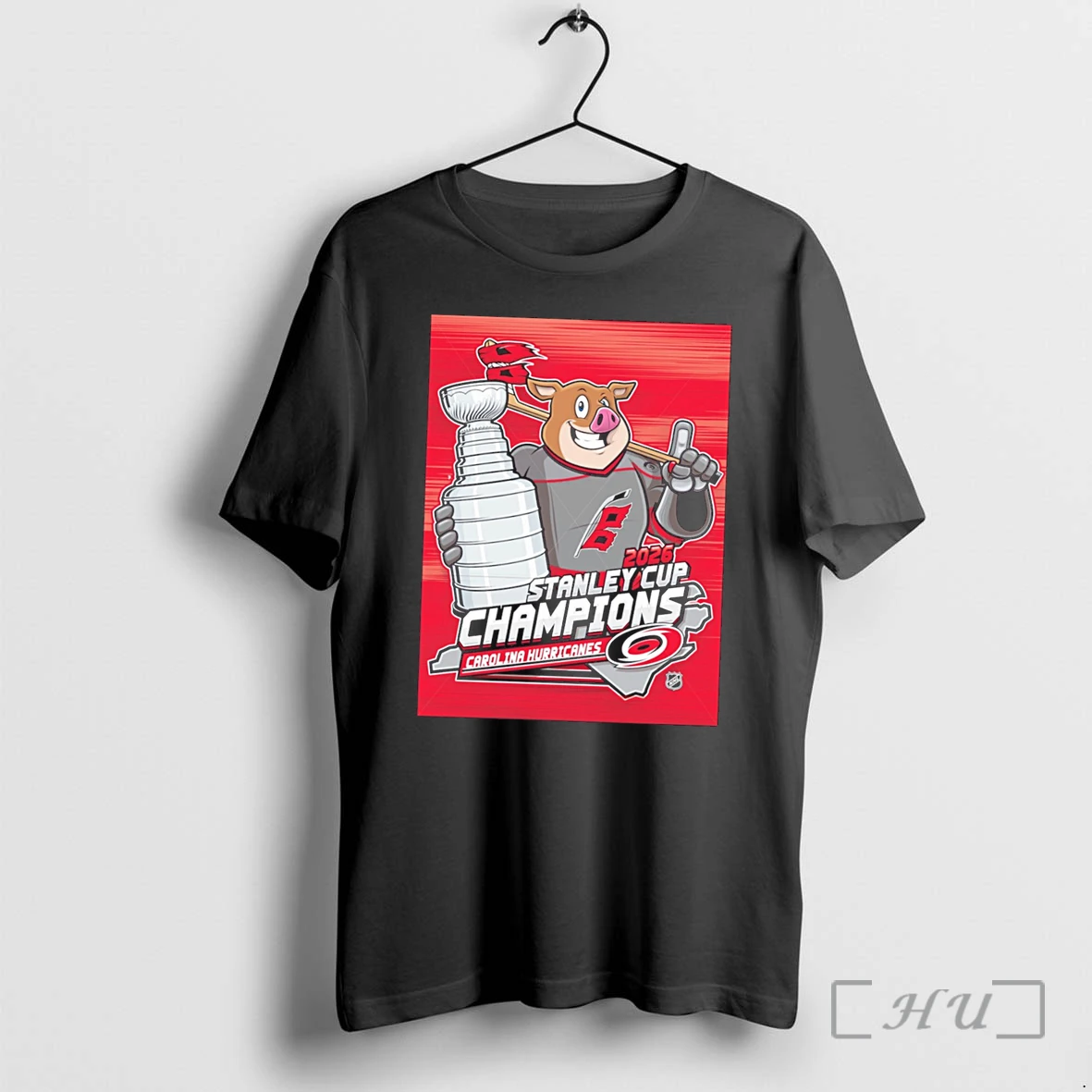 Officials Carolina Hurricanes 2026 Stanley Cup Champions Mascot Tee Premium T Shirts Sweater Hoodie