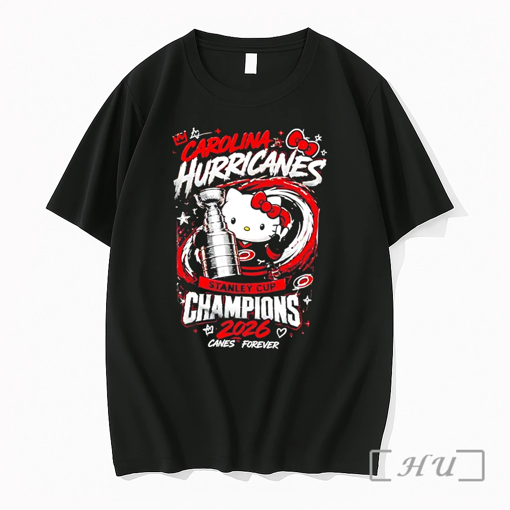 Officials Carolina Hurricanes X X Hello Kitty 2026 Stanley Cup Champions Trophy Tee Premium T Shirts Sweater Hoodie