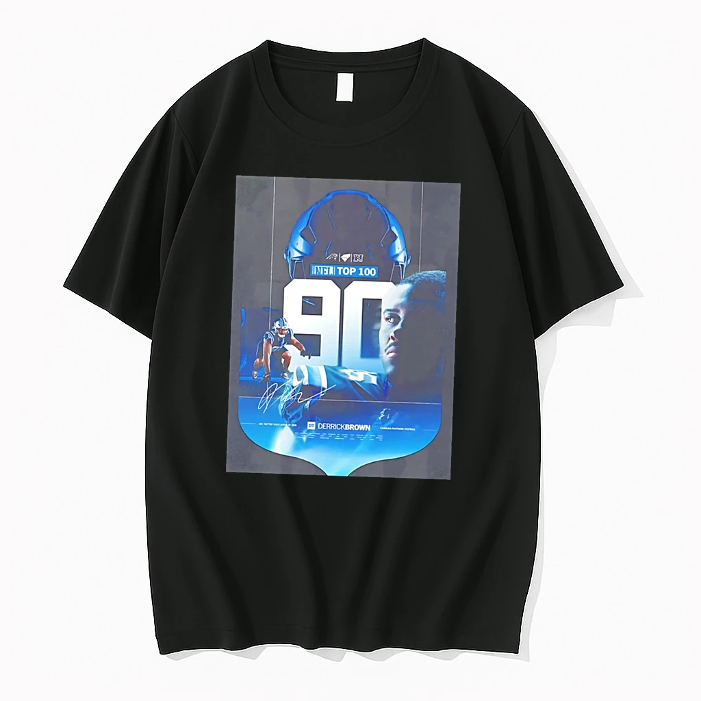 Officials Carolina Panthers Derrick Brown 90th Best Player On Nfl Top 100 Of 2026 Tee Premium T Shirt Sweatshirt Hoodie