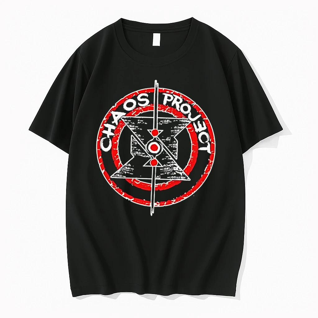 Officials Chaos Project Red Target Symbol Circular Logo Graphic Black Premium T Shirt Sweatshirt Hoodie