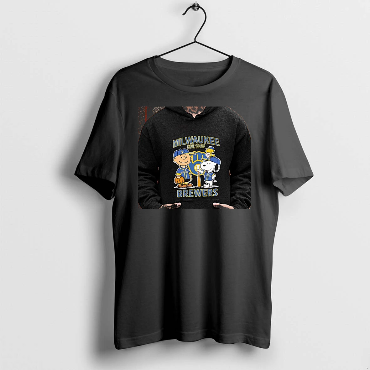 Officials Charlie Brown Snoopy Woodstock X Milwaukee Brewers Milwaukee Est 1969 Brewers Premium T Shirt Sweatshirt Hoodie