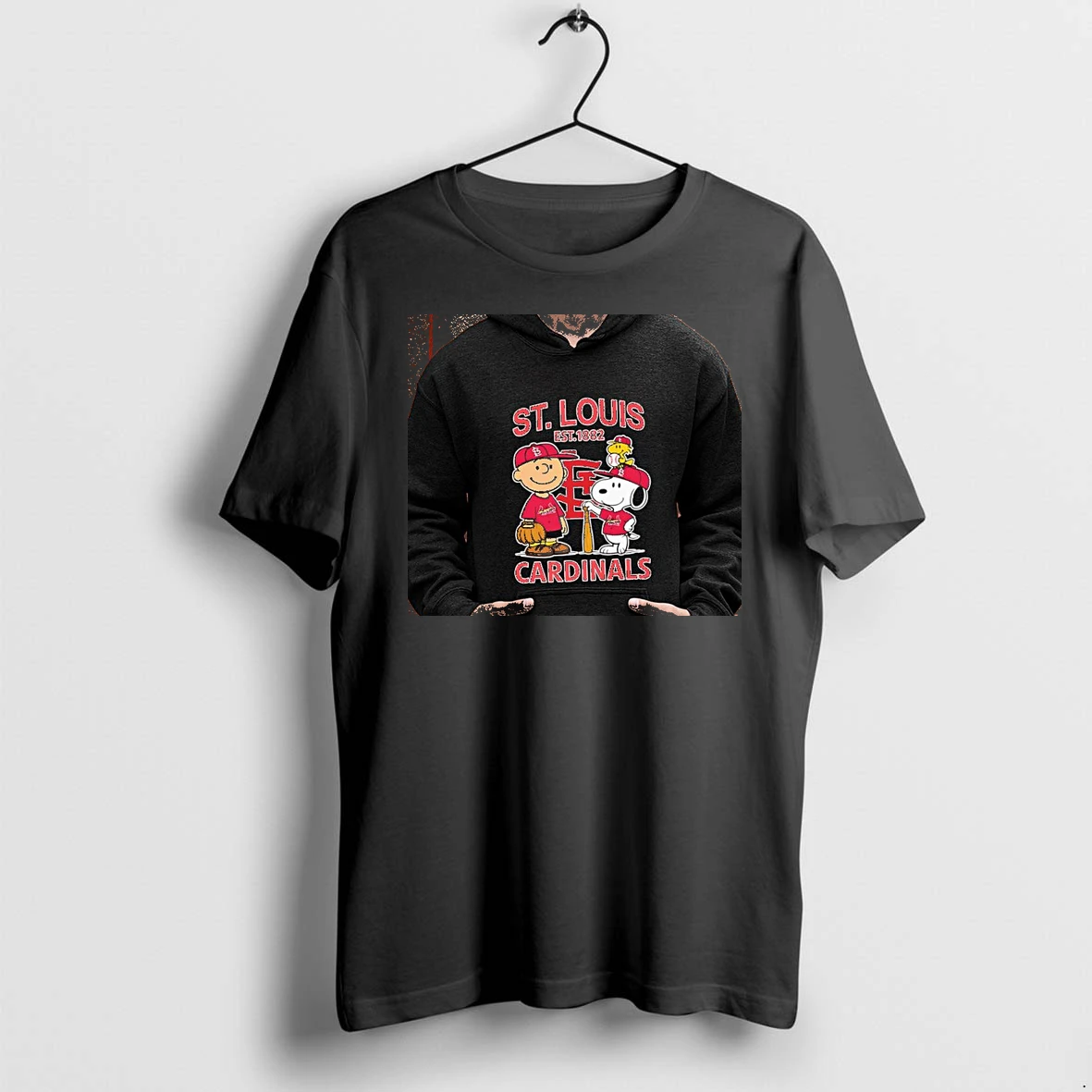 Officials Charlie Brown Snoopy Woodstock X St Louis Cardinals Est 1882 Baseball Team Mlb Premium T Shirt Sweatshirt Hoodie
