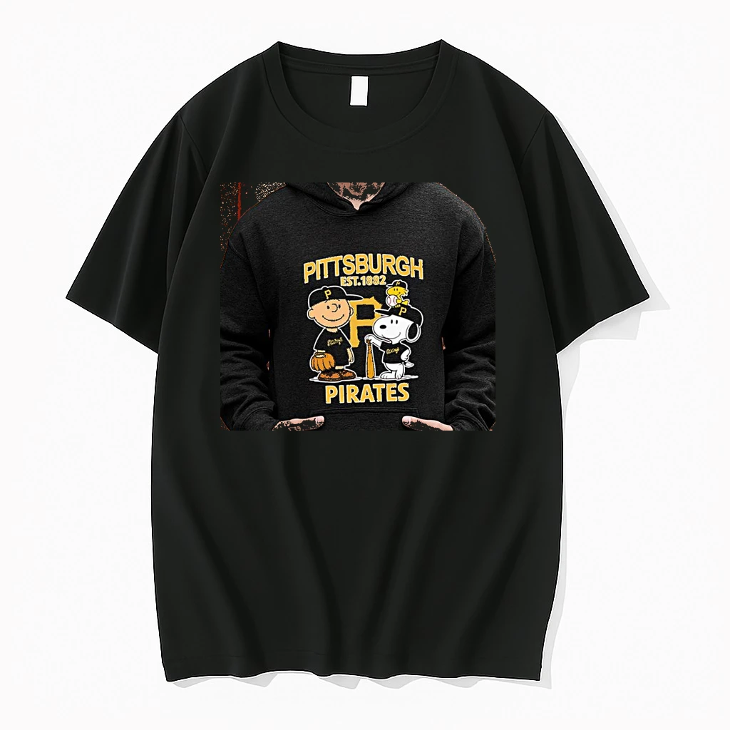 Officials Charlie Brown And Snoopy X Pittsburgh Pirates Pittsburgh Est 1882 Cartoon Premium T Shirt Sweatshirt Hoodie