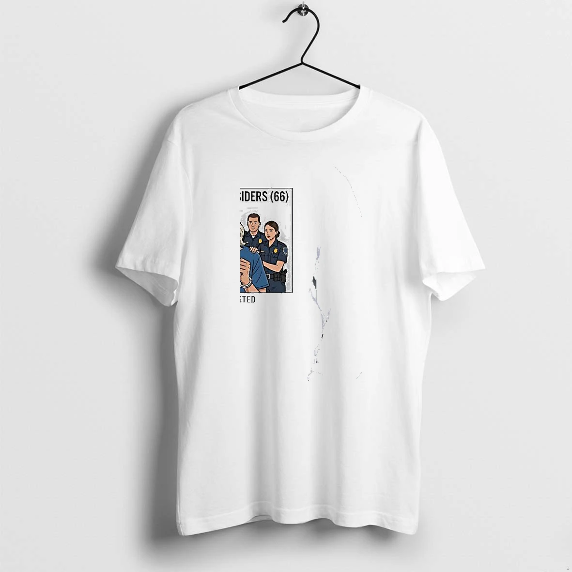 Officials Christina Siders 66 Arrested Illustration Of Woman In Handcuffs Premium T Shirt Sweatshirt Hoodie