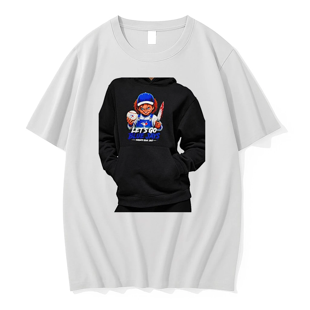 Officials Chucky Toronto Blue Jays Mlb Lets Go Blue Jays Toronto Horror Premium T Shirt Sweatshirt Hoodie