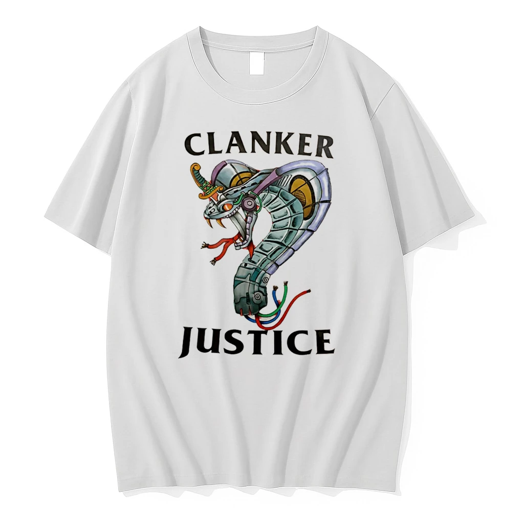 Officials Clanker Justice Robotic Snake Cybernetic Tee Premium T Shirt Sweatshirt Hoodie