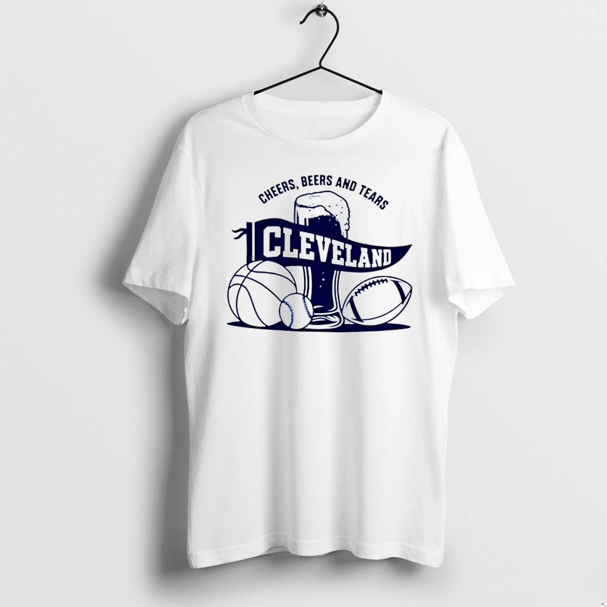 Officials Cleveland Cheers Beers And Tears Why I Drink Tee Premium T Shirt Sweatshirt Hoodie