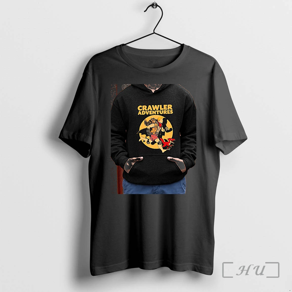 Officials Crawler Adventures Cat Raptor Man Running Heart Parody Premium T Shirts Sweater Hoodie