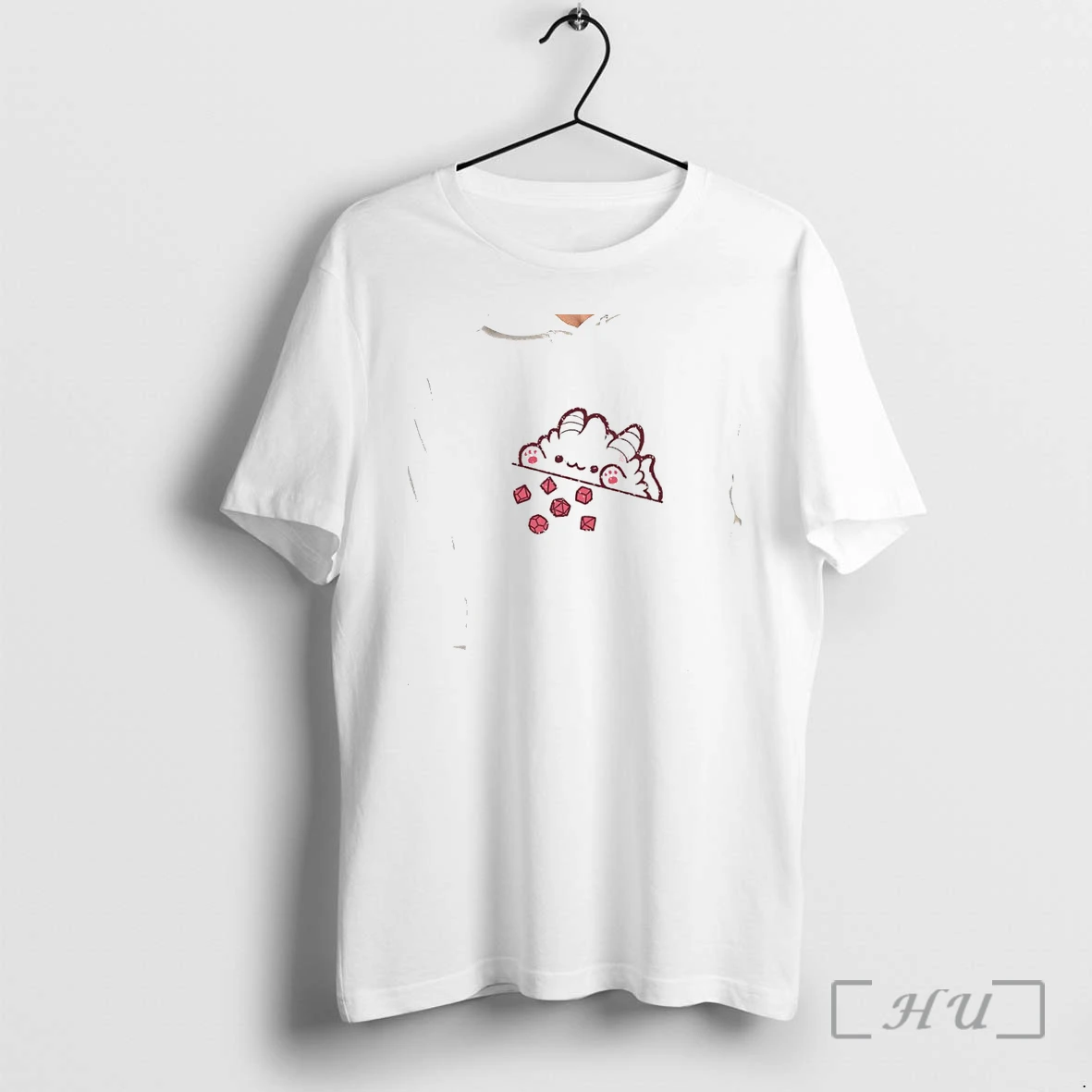 Officials Cute Dragon With Polyhedral Dice Dungeons And Dragons Tabletop Gaming Fan Premium T Shirts Sweater Hoodie