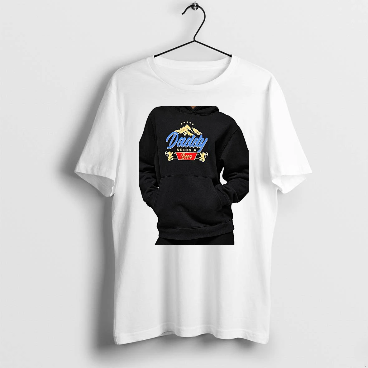 Officials Daddy Needs A Beer Mountain Lion Funny Gift For Father Premium T Shirt Sweatshirt Hoodie