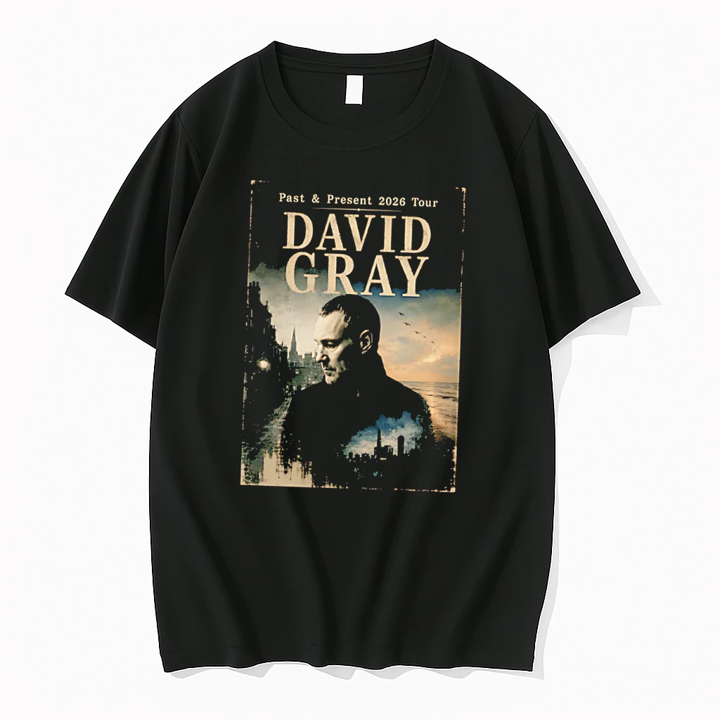 Officials David Gray Past Present 2026 Tour Singer Songwriter Tee Premium T Shirt Sweatshirt Hoodie