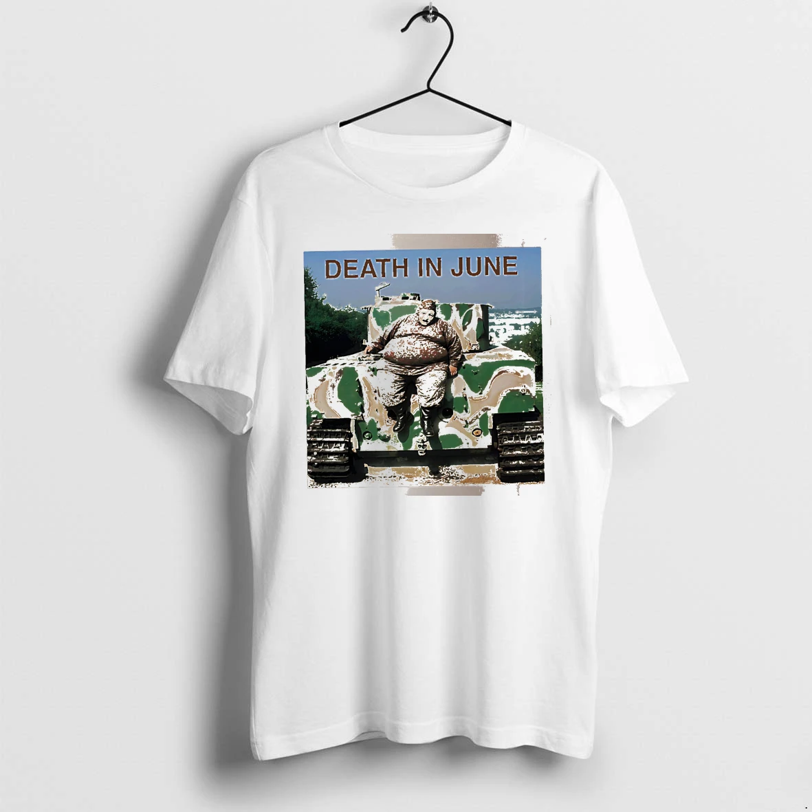 Officials Death In June Person In Mask Sitting On Tank White Premium T Shirt Sweatshirt Hoodie