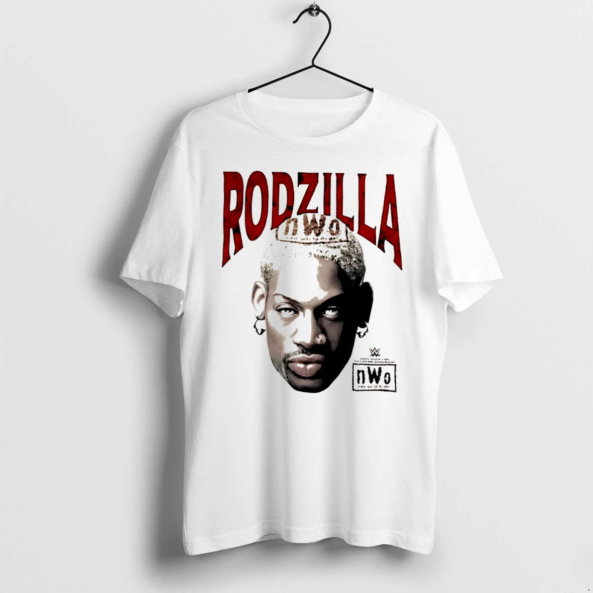 Officials Dennis Rodman Rodzilla Nwo New World Order Wwe Tee Premium T Shirt Sweatshirt Hoodie
