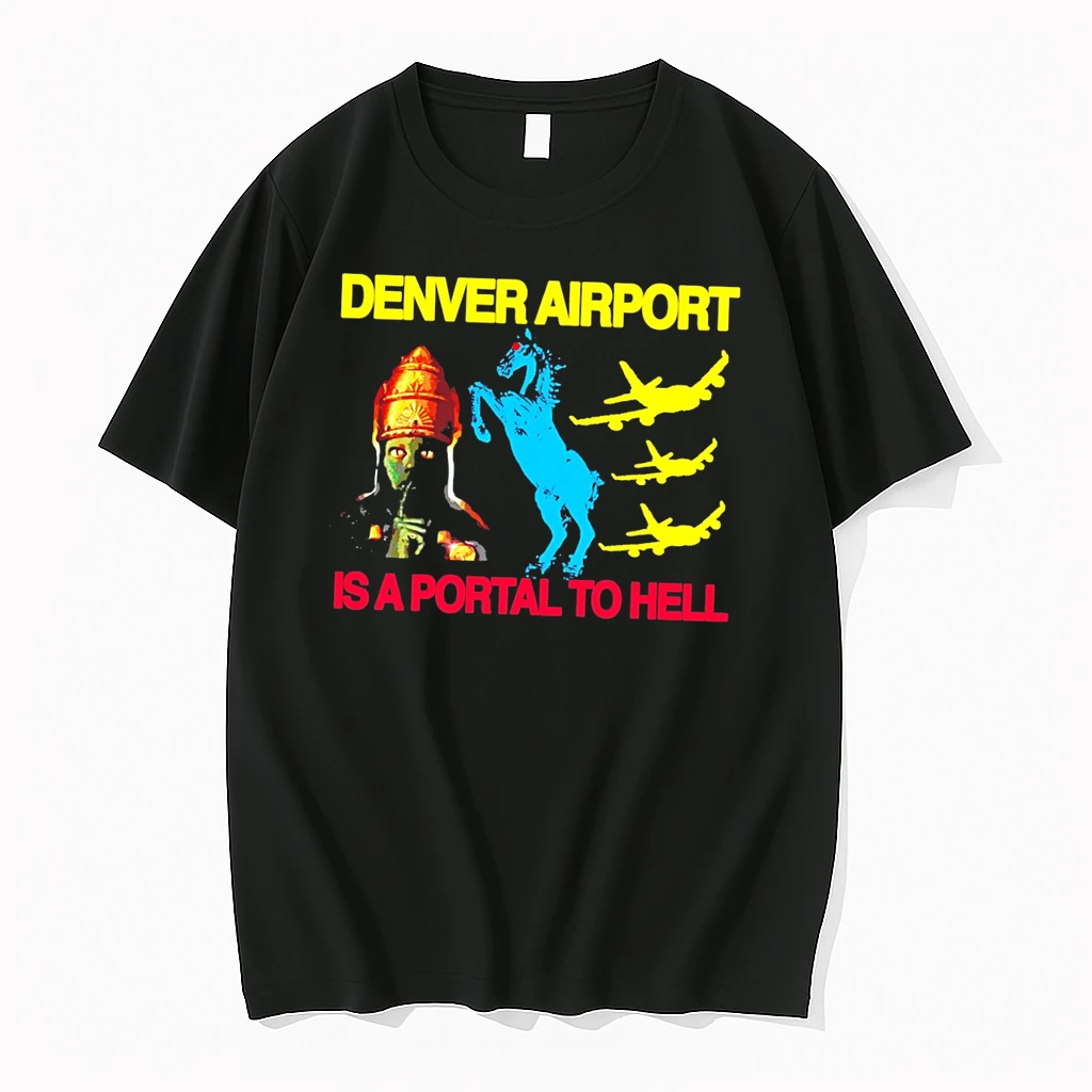 Officials Denver Airport Is A Portal To Hell Conspiracy Theory Tee Premium T Shirt Sweatshirt Hoodie