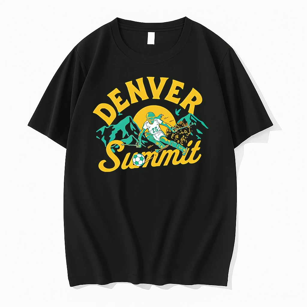 Officials Denver Summit With Soccer Player Skiing Premium T Shirt Sweatshirt Hoodie