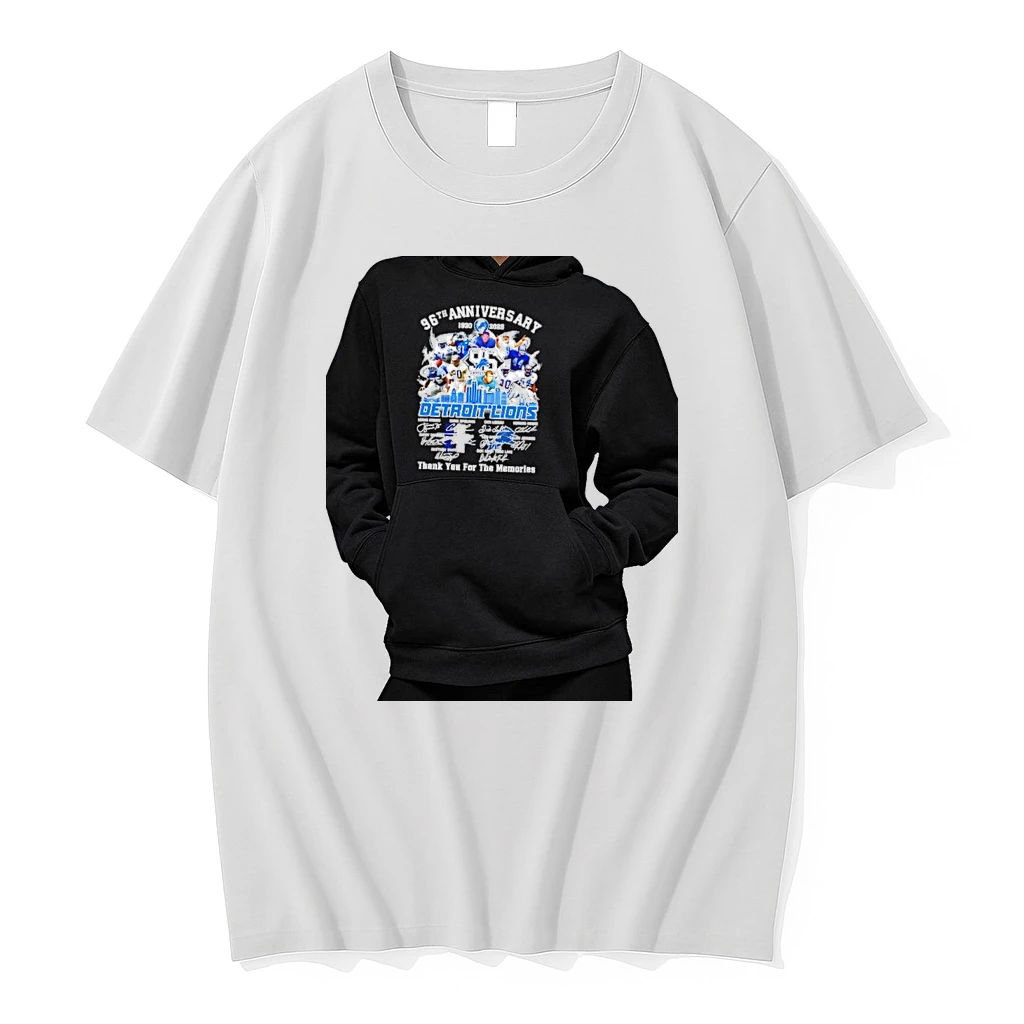 Officials Detroit Lions Players 96th Anniversary 1930 2026 Thank You For The Memories Signature Premium T Shirt Sweatshirt Hoodie
