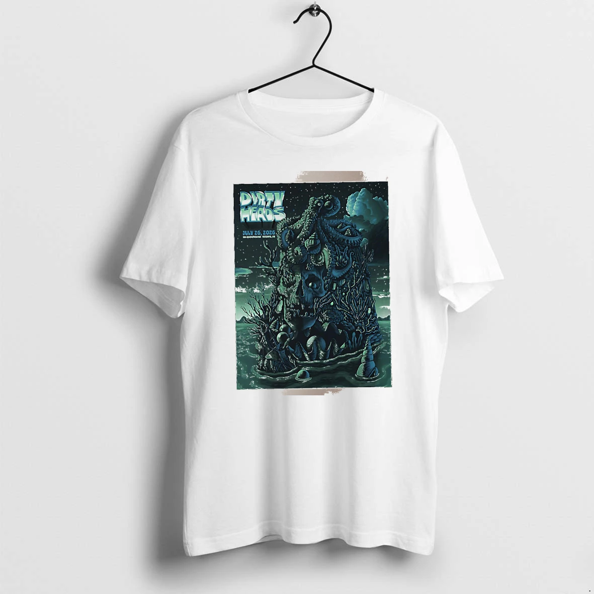 Officials Dirty Heads July 26 2026 Rbc Amphitheatre Toronto On Skull Octopus White Premium T Shirt Sweatshirt Hoodie