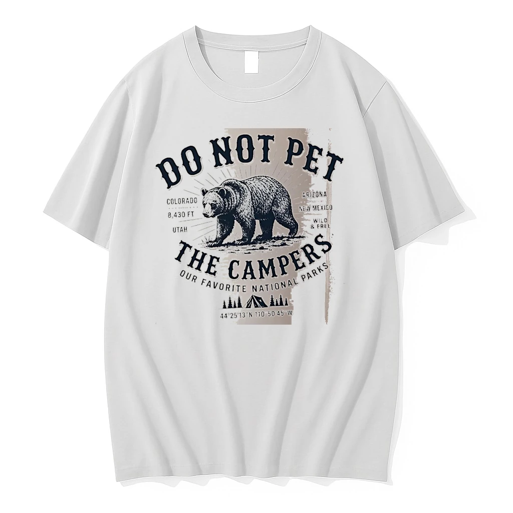 Officials Do Not Pet The Campers Our Favorite National Parks Bear White Premium T Shirt Sweatshirt Hoodie
