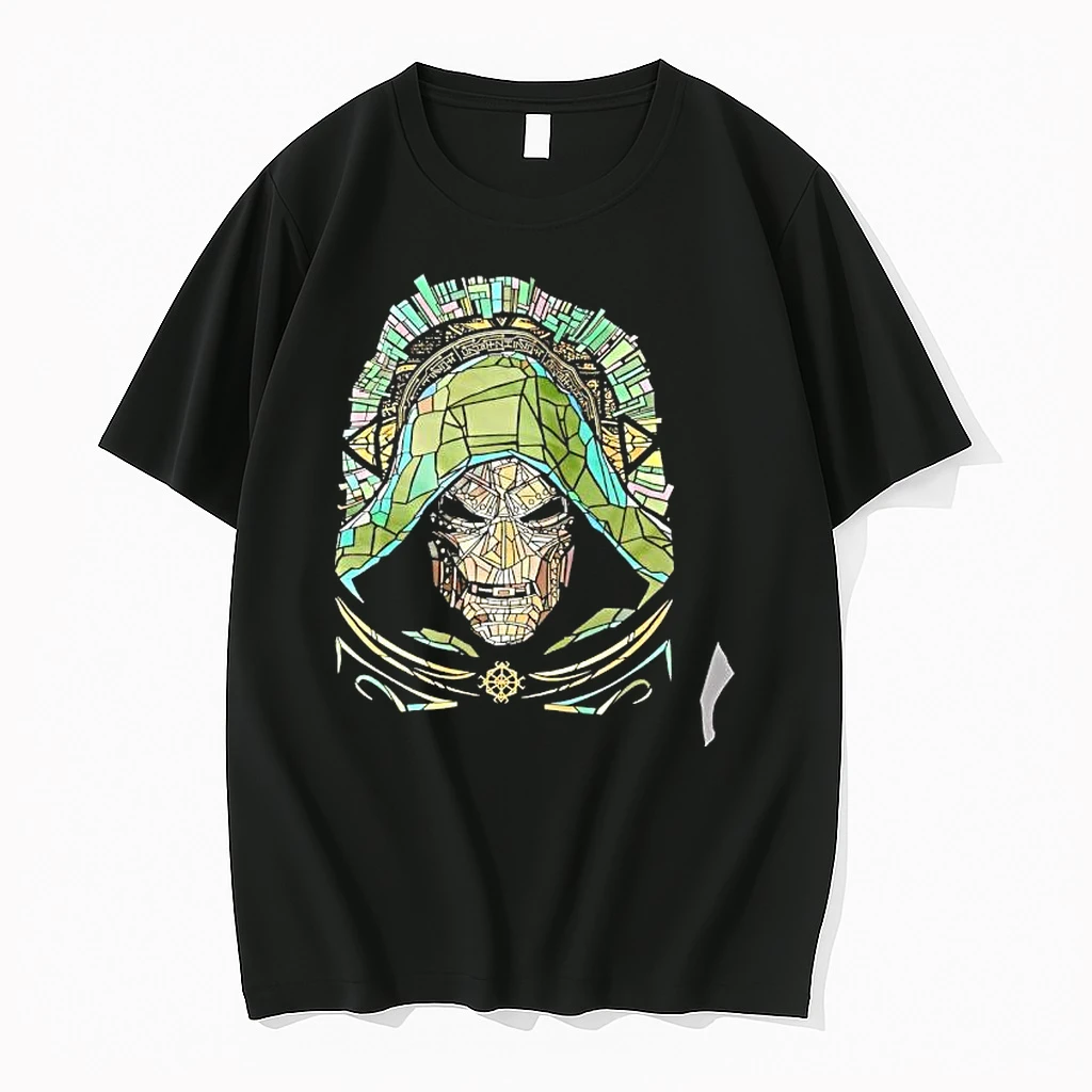 Officials Doctor Doom Marvel Comics Marvel Universe Stained Glass Pattern Premium T Shirt Sweatshirt Hoodie
