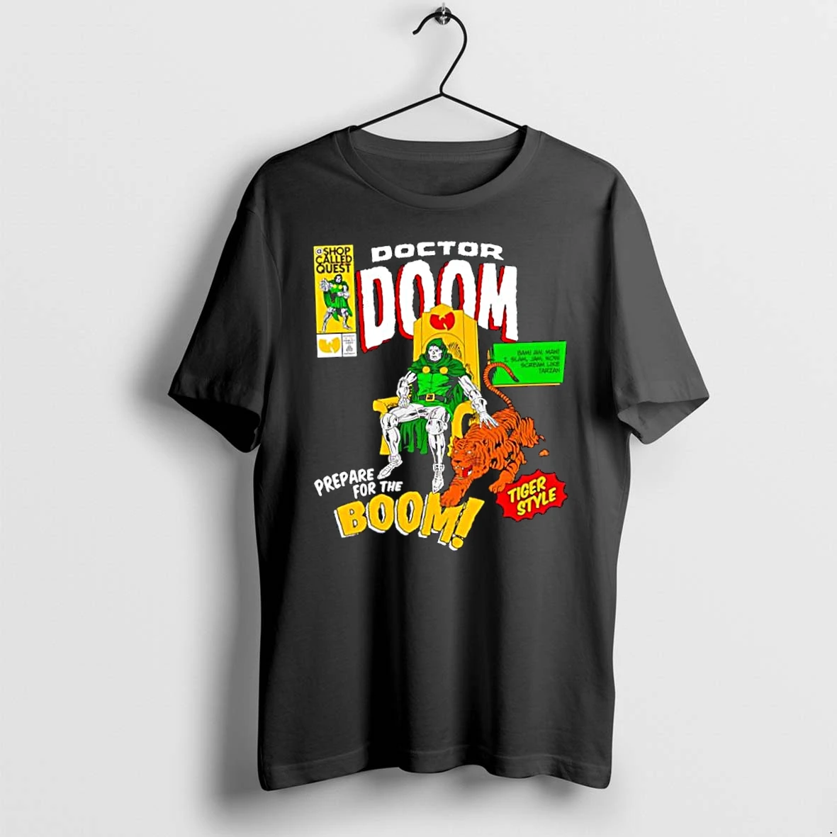 Officials Doctor Doom Wu Tang Clan Prepare For The Boom Tiger Style Comic Premium T Shirt Sweatshirt Hoodie