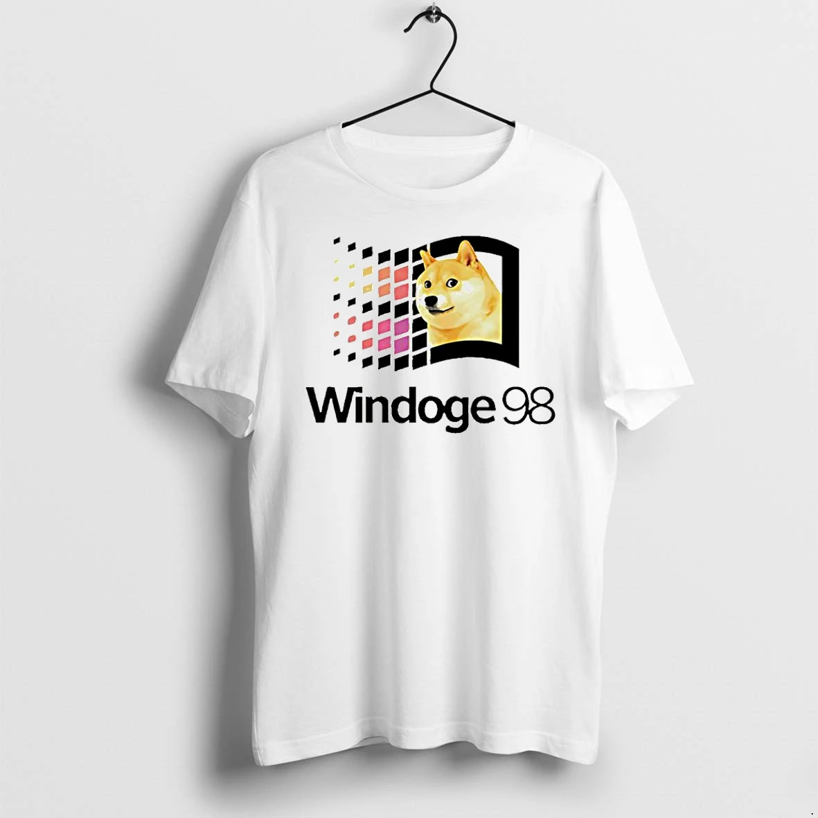 Officials Doge Windows 98 Windoge 98 Microsoft Operating System Computer Software Logo Premium T Shirt Sweatshirt Hoodie