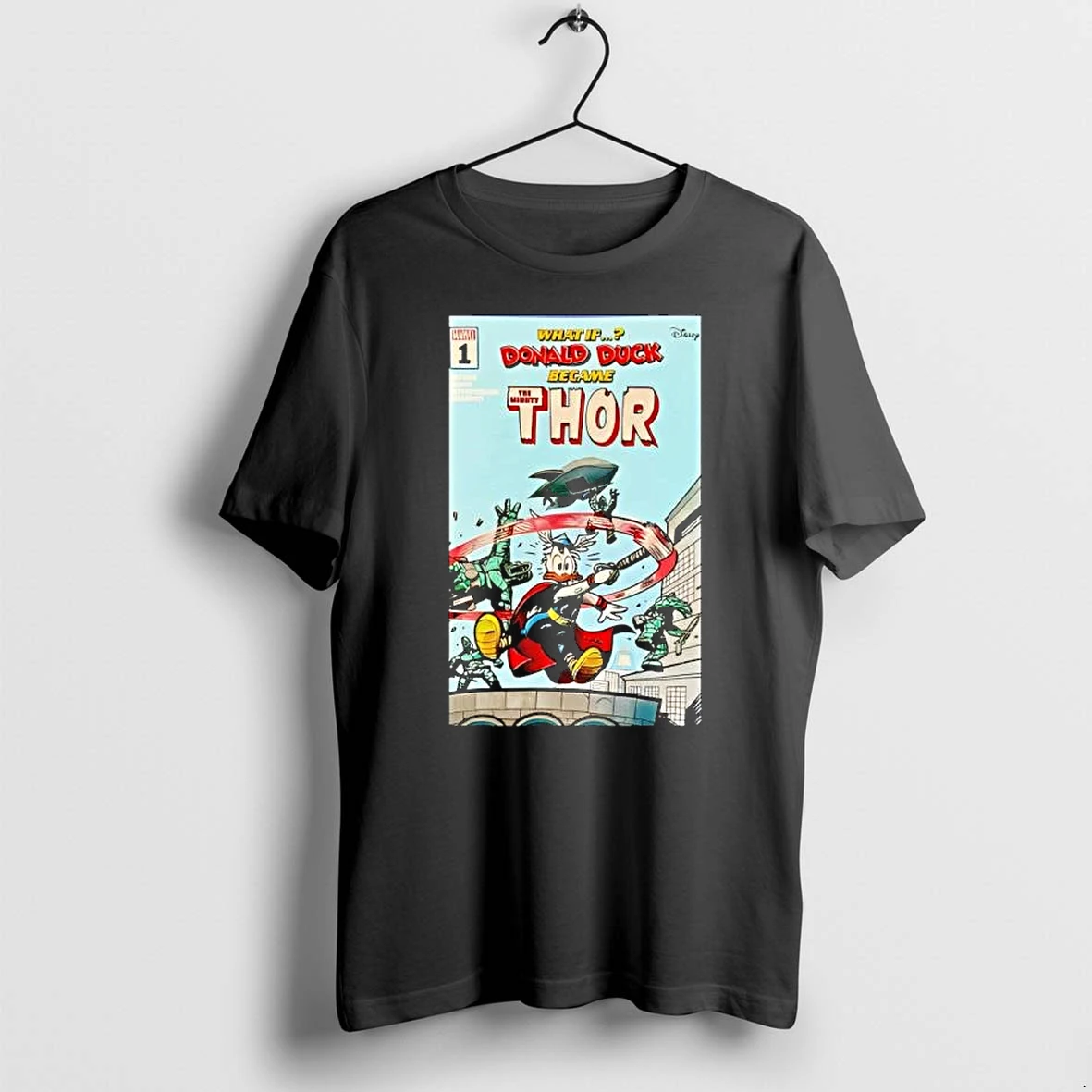 Officials Donald Duck Became The Mighty Thor Marvel What If Comic Cover Premium T Shirt Sweatshirt Hoodie