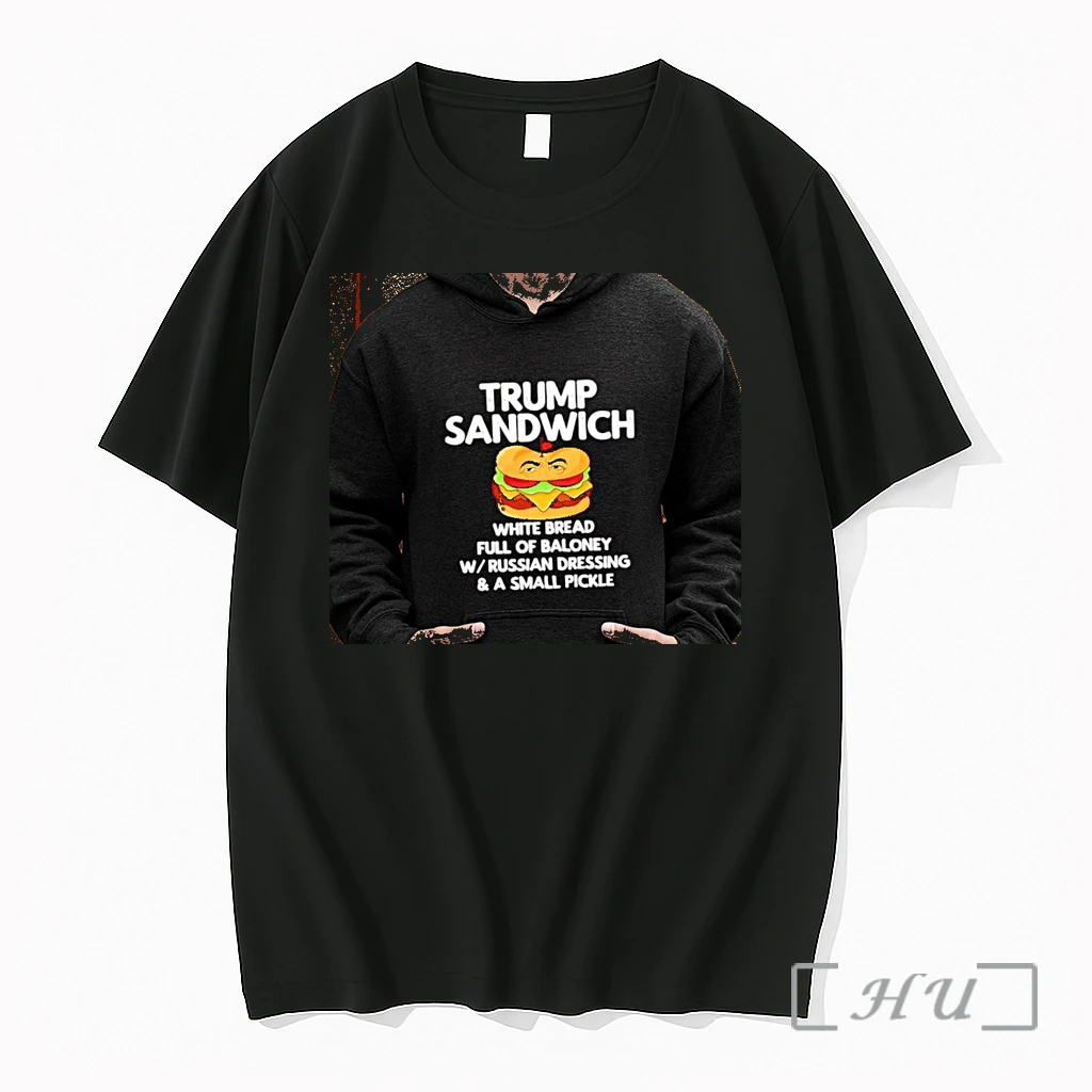 Officials Donald Trump Sandwich White Bread Full Of Baloney With Russian Dressing And A Small Pickle Premium T Shirts Sweater Hoodie