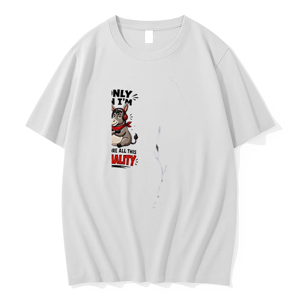 Officials Donkey The Only Reason Im Fat Is Because A Tiny Body Couldnt All This Personality Premium T Shirt Sweatshirt Hoodie
