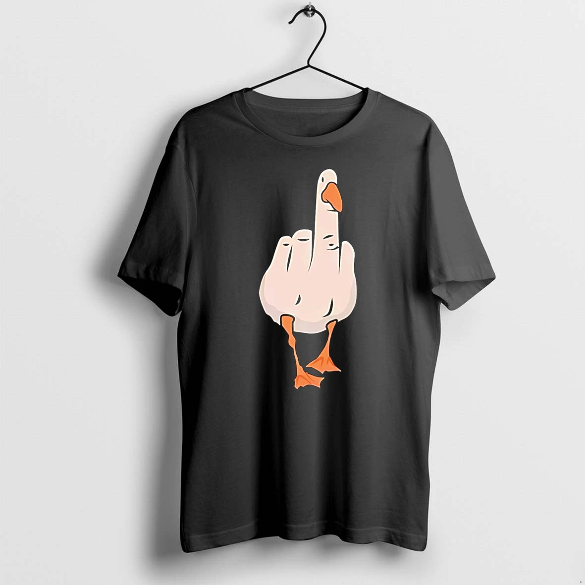 Officials Duck Middle Finger Hand Gesture Premium T Shirt Sweatshirt Hoodie