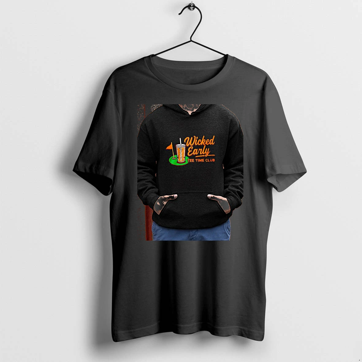Officials Dunkin Wicked Early Tee Time Club Golf Coffee Lover Morning Drinking Premium T Shirt Sweatshirt Hoodie