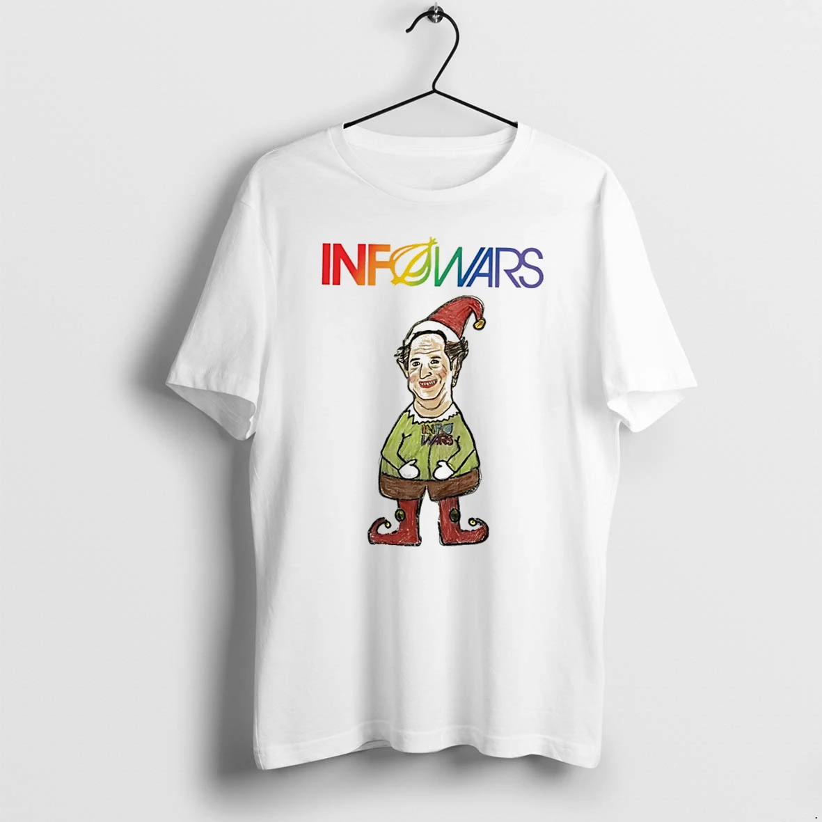 Officials Elf Alex Jones Christmas Meme Tee Premium T Shirt Sweatshirt Hoodie
