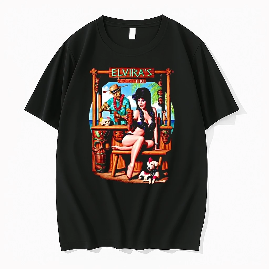 Officials Elviras Creepy Tiki Elvira Mistress Of The Dark Premium T Shirt Sweatshirt Hoodie