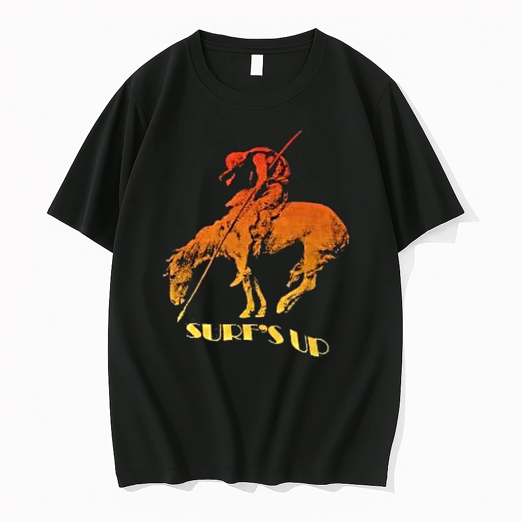 Officials End Of The Trail Sculpture Wyoming Bucking Horse Rider Surf S Up Premium T Shirt Sweatshirt Hoodie