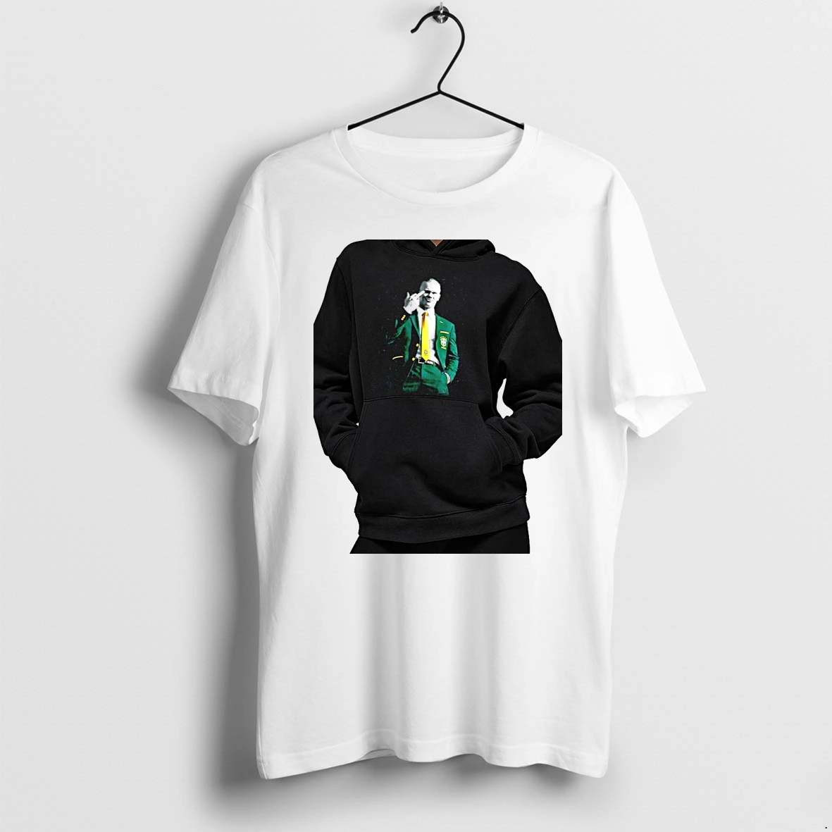 Officials Erling Haaland Brazil National Football Middle Finger Premium T Shirt Sweatshirt Hoodie