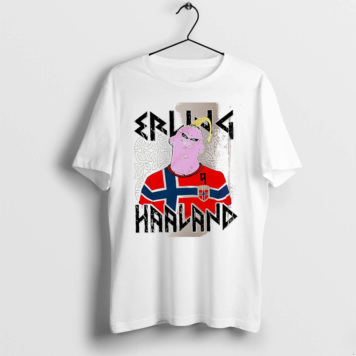 Officials Erling Haaland Majin Buu Norway Soccer Player White Premium T Shirt Sweatshirt Hoodie