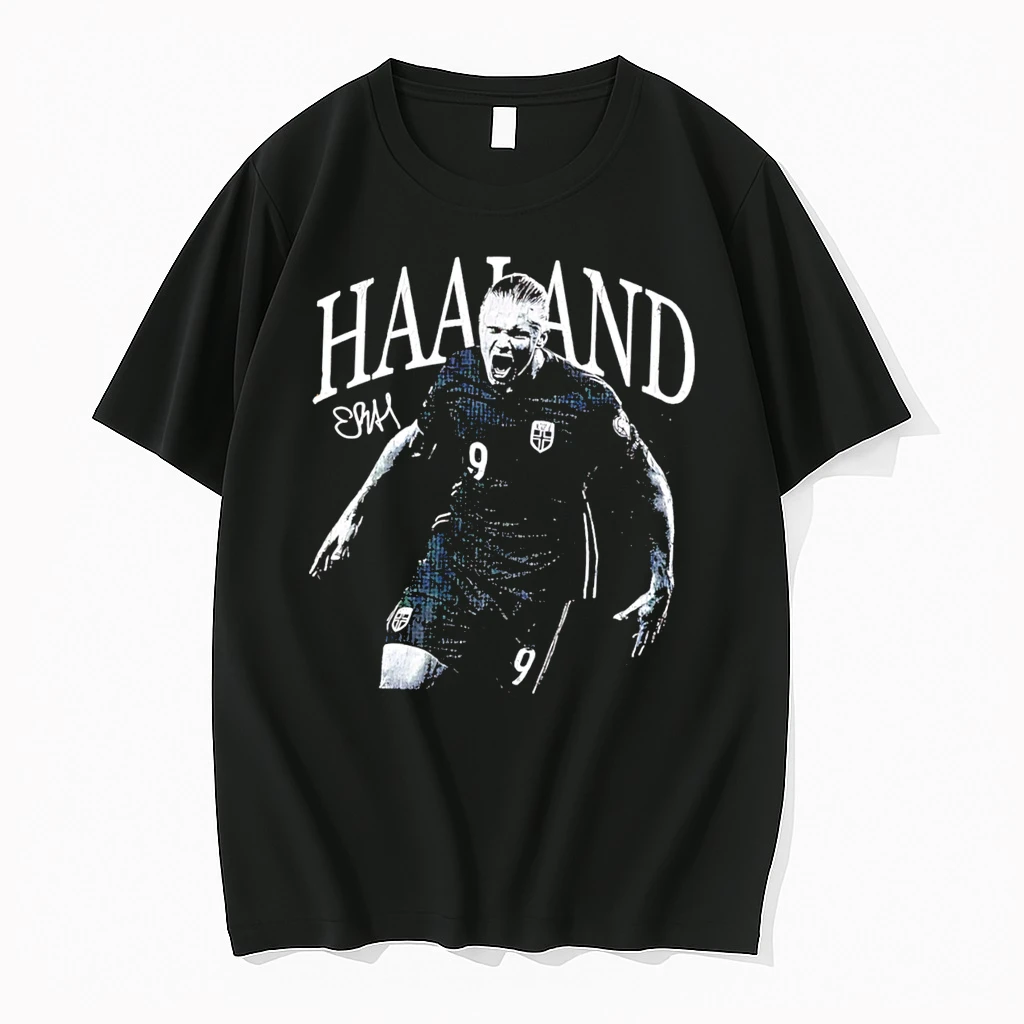 Officials Erling Haaland No 9 Norway National Team Signature Tee Premium T Shirt Sweatshirt Hoodie