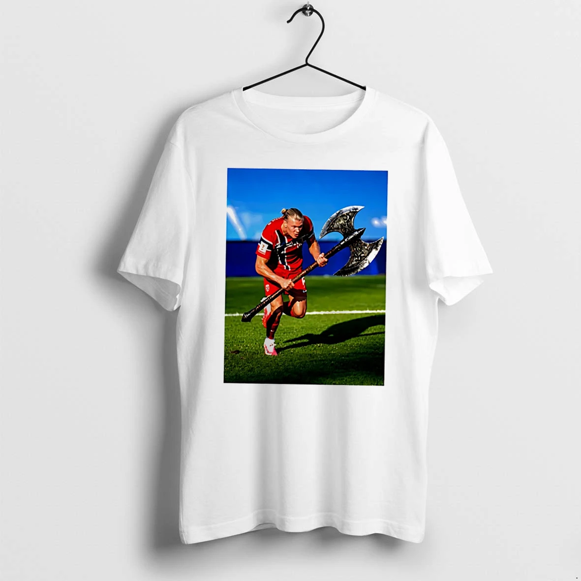 Officials Erling Haaland Norway National Football Team Viking Warrior Meme Tee Premium T Shirt Sweatshirt Hoodie