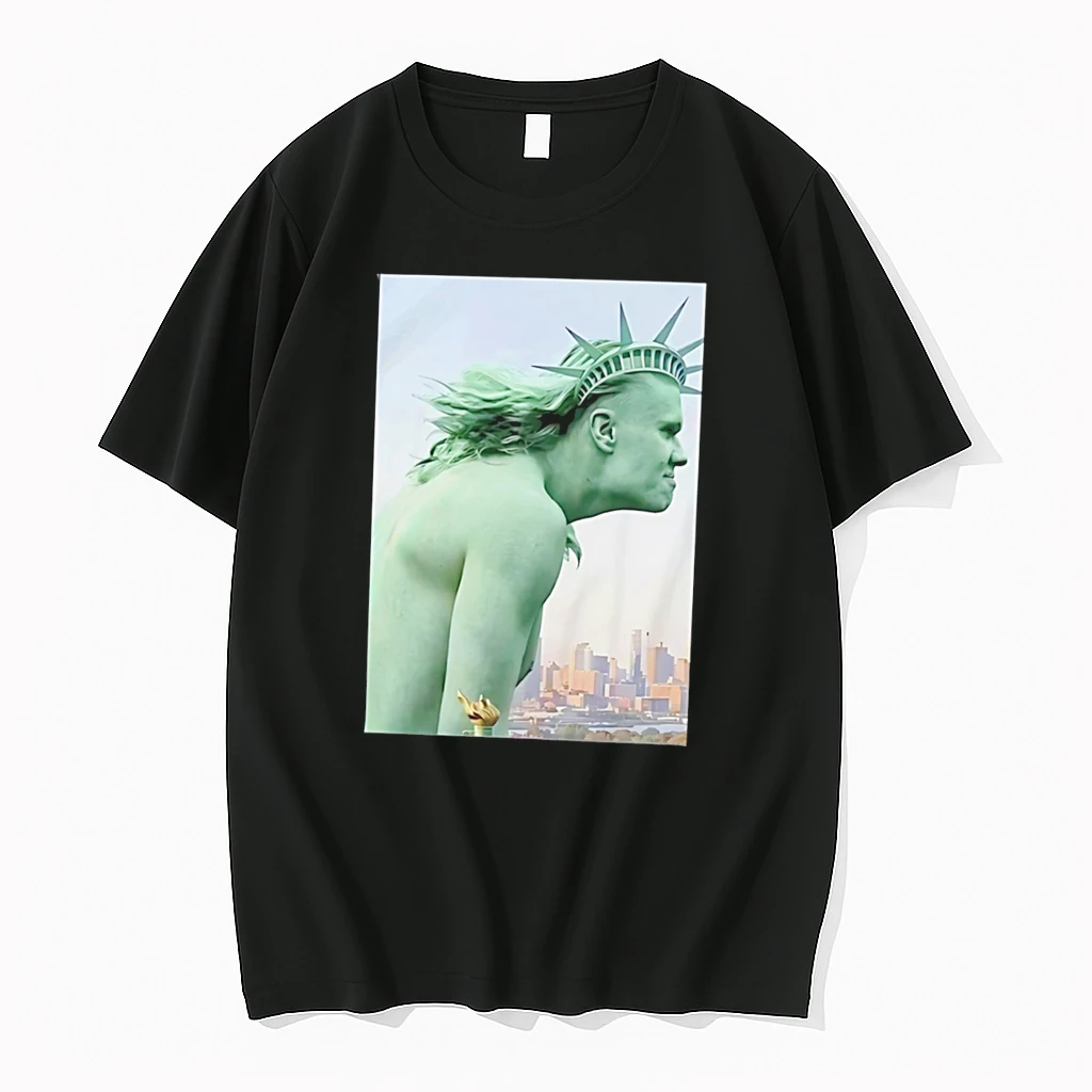 Officials Erling Haaland Statue Of Liberty Norway Soccer Funny Tee Premium T Shirt Sweatshirt Hoodie