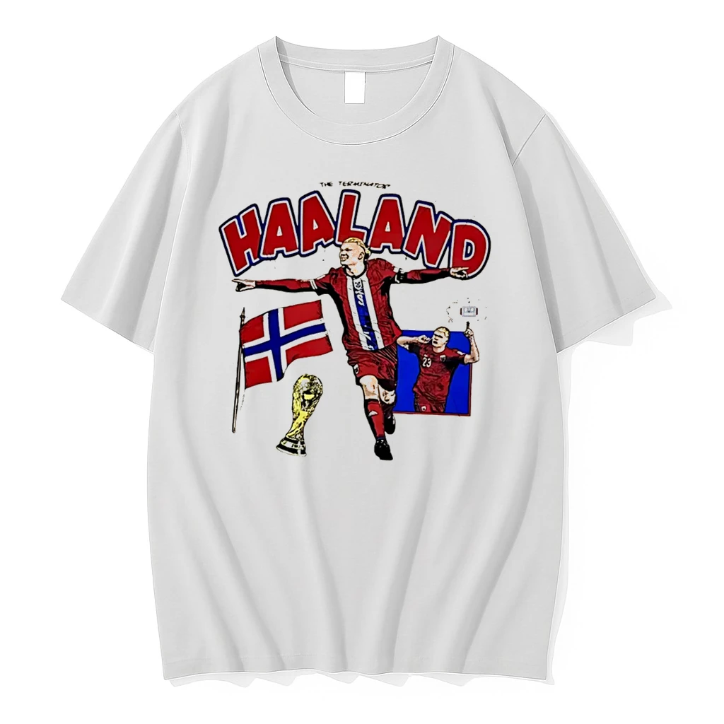 Officials Erling Haaland The Terminator 23 Norway Soccer Vintage Tee Premium T Shirt Sweatshirt Hoodie