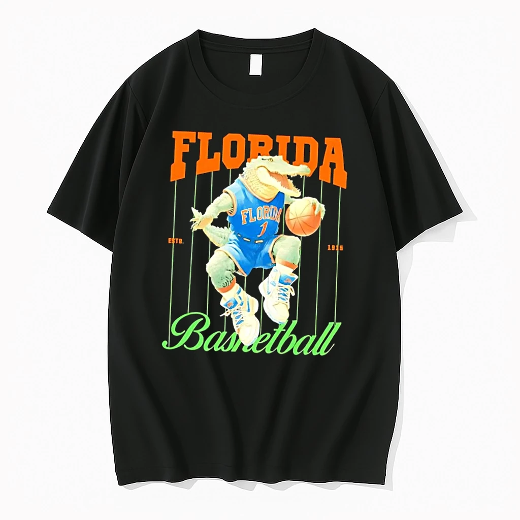 Officials Estb 1915 Florida Basketball Gator Playing With Ball Blue Jersey Black Premium T Shirt Sweatshirt Hoodie