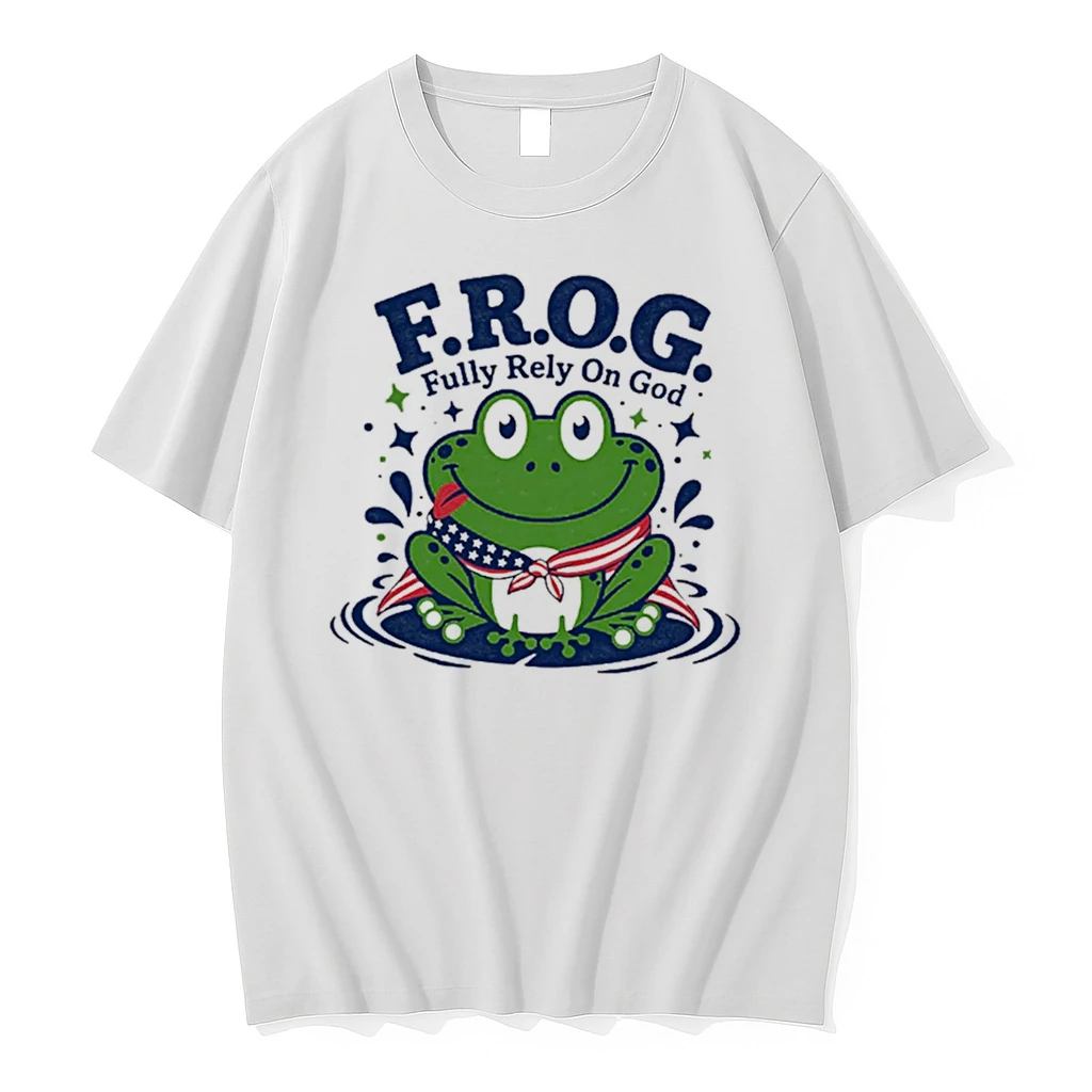 Officials Frog Fully Rely On God Patriotic Frog Tee Premium T Shirt Sweatshirt Hoodie