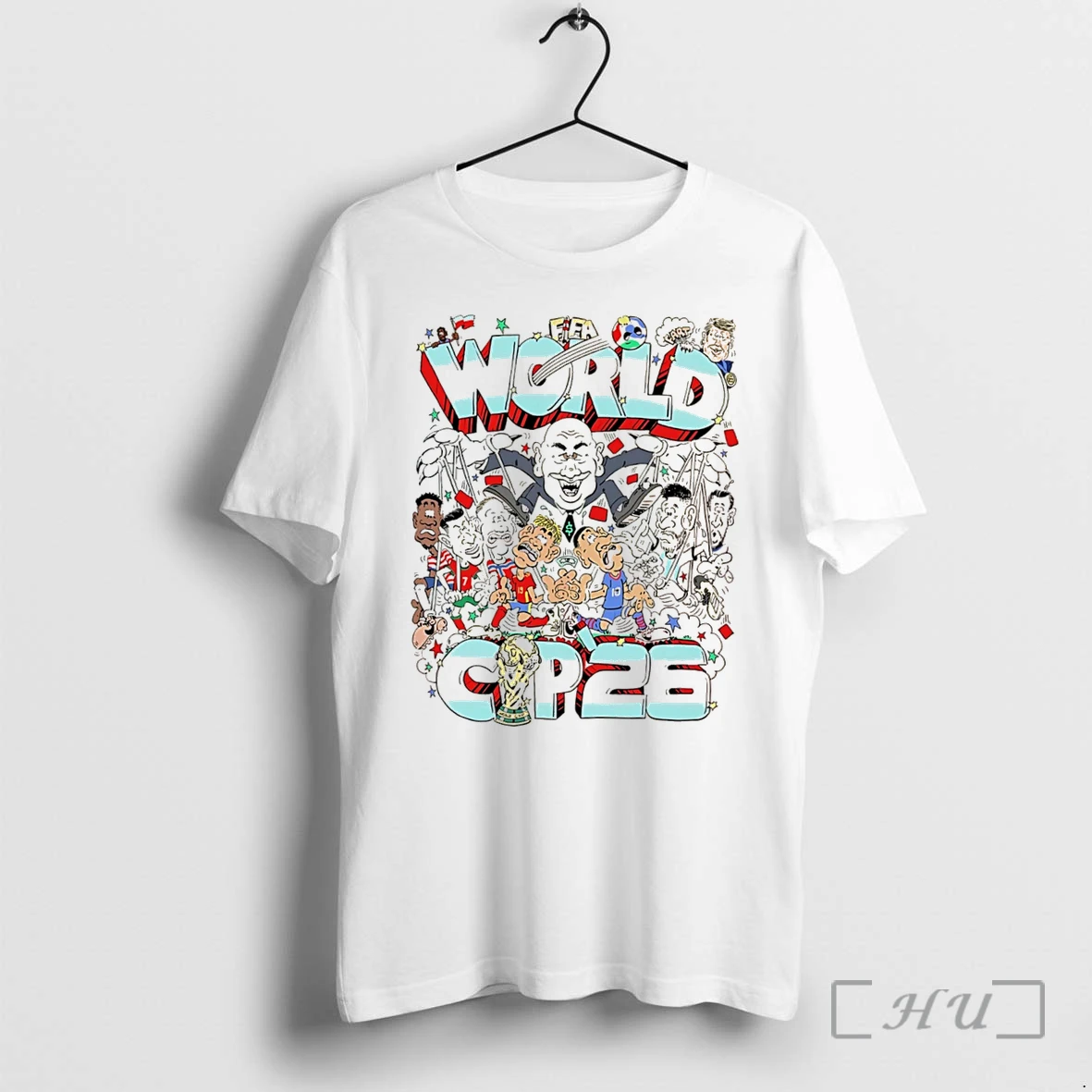 Officials Fifa World Cup 26 Caricature Tee Premium T Shirts Sweater Hoodie