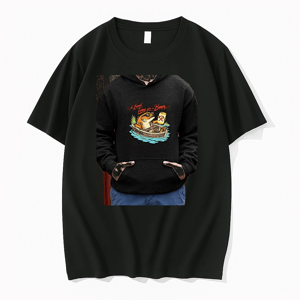 Officials Fish In A Boat Time For A Beer Fishing Outdoors Leisure Nature Hobby Premium T Shirt Sweatshirt Hoodie