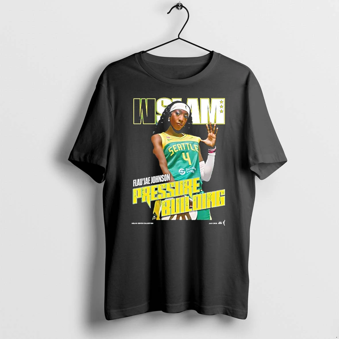 Officials Flaujae Johnson Seattle Storm Wnba July 2026 Wslam Pressure Building Cover Premium T Shirt Sweatshirt Hoodie