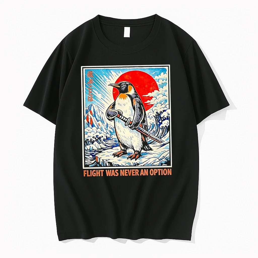 Officials Flight Was Never An Option Penguin Samurai Premium T Shirt Sweatshirt Hoodie