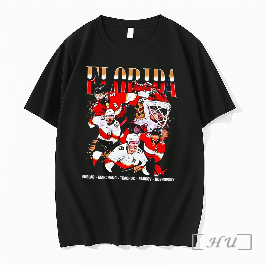 Officials Florida Panthers Ekblad Marchand Tkachuk Barkov Bobrovsky Vintage Hockey Black Premium T Shirts Sweater Hoodie