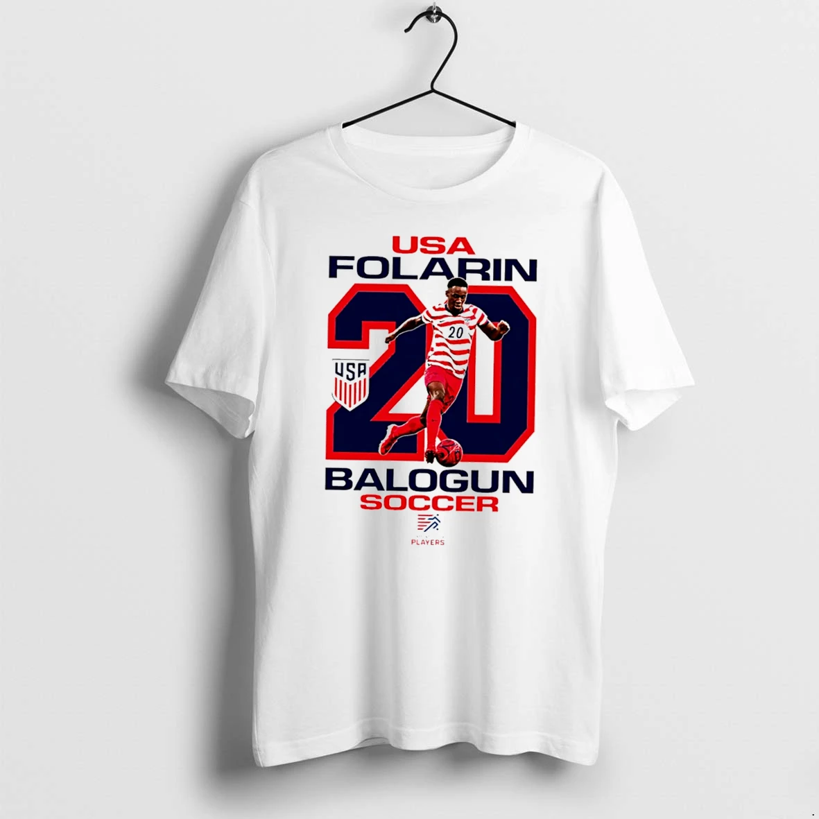 Officials Folarin Balogun Usmnt Usa Soccer 2026 World Cup Fan Tee Premium T Shirt Sweatshirt Hoodie