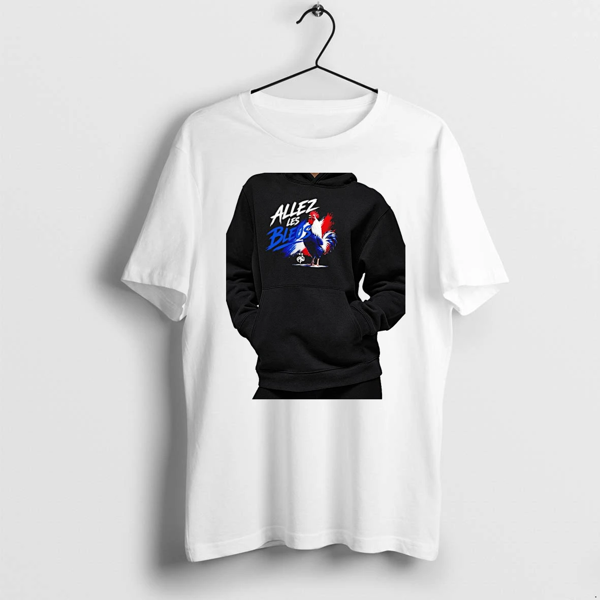 Officials France National Football Team Allez Les Bleus French Rooster Soccer Fan Premium T Shirt Sweatshirt Hoodie