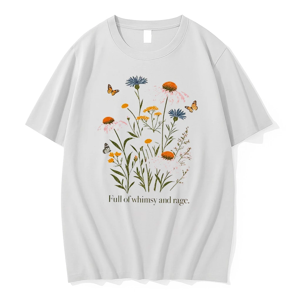 Officials Full Of Whimsy And Rage Floral Botanical Tee Premium T Shirt Sweatshirt Hoodie